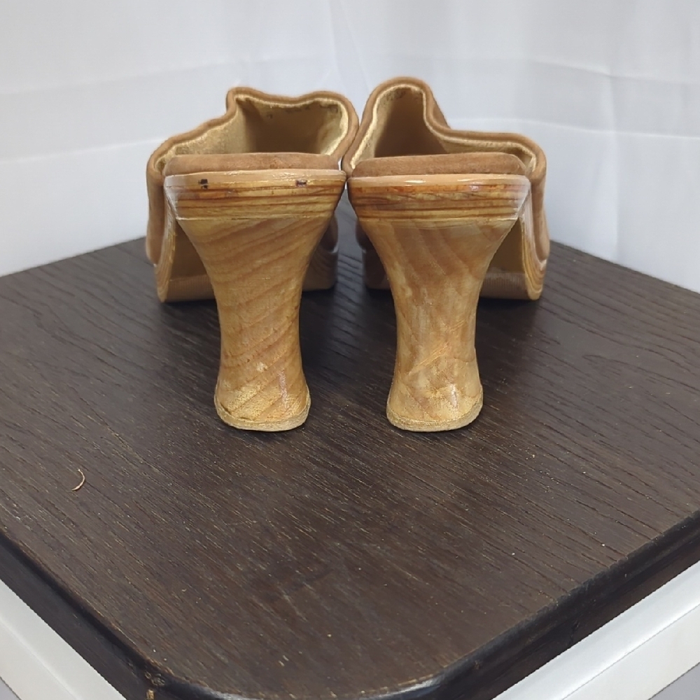 Code Bleu Brown Slip-On Mules - image 4